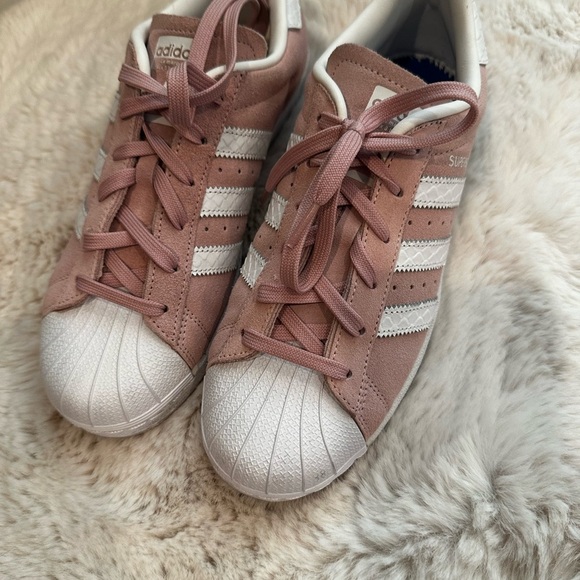 adidas Shoes - Adidas Blush and White Casual Shoes